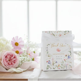 Caja Para Regalos Elegante Boda de flores silvestres de color agua d