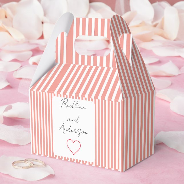 Caja Para Regalos Elegante Boda de Mandarina (Boda)