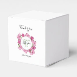 Caja Para Regalos Elegante Boda de Peonies Rosados