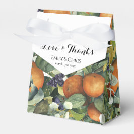 Caja Para Regalos Elegante Boda de vegetación de cítricos botánicos