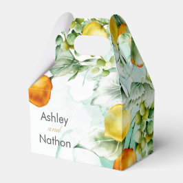 Caja Para Regalos Elegante Boda de verano floral y acuarela de fruta