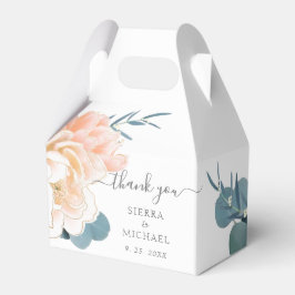 Caja Para Regalos Elegante Boda floral crema de oro blanco