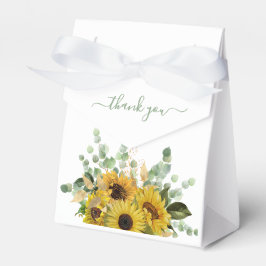 Caja Para Regalos Elegante Boda Floral de girasoles