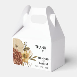 Caja Para Regalos Elegante Boda floral de otoño