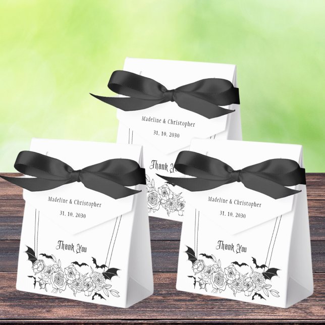 Caja Para Regalos Elegante Boda floral gótico (Subido por el creador)