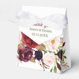 Caja Para Regalos Elegante Boda floral personalizado