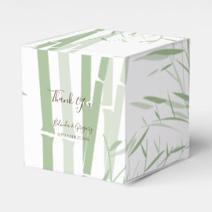 Caja Para Regalos Elegante Boda Oriental de Bambú