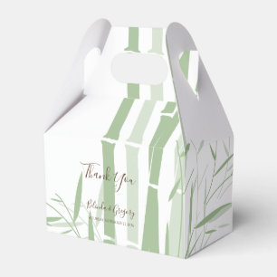 Caja Para Regalos Elegante Boda Oriental de Bambú