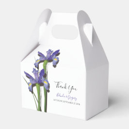 Caja Para Regalos Elegante Boda Purple Iris