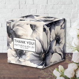 Caja Para Regalos Elegante Boda Rústico Blanco Floral