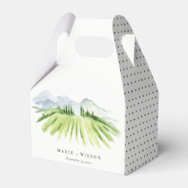 Caja Para Regalos Elegante Boda Rústico de viñedos de invierno