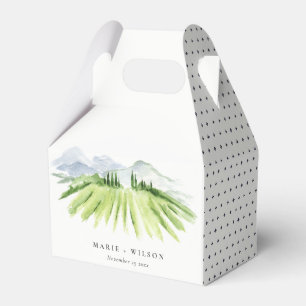 Caja Para Regalos Elegante Boda Rústico de viñedos de invierno