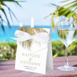 Caja Para Regalos Elegante Boda Tropical Palm Tree Beach