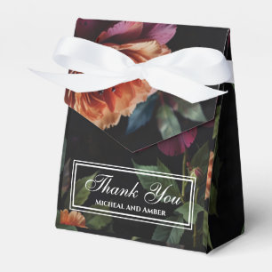 Caja Para Regalos Elegante boho vintage de moho floral rojo de durmi