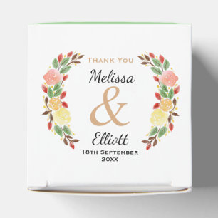 Caja Para Regalos Elegante borde de Wreath floral de primavera flora