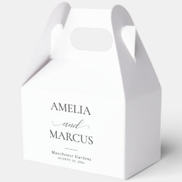 Caja Para Regalos Elegante Caligrafía Clásica para Boda