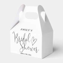 Caja Para Regalos Elegante Caligrafía de Letra de Shower Nupcial