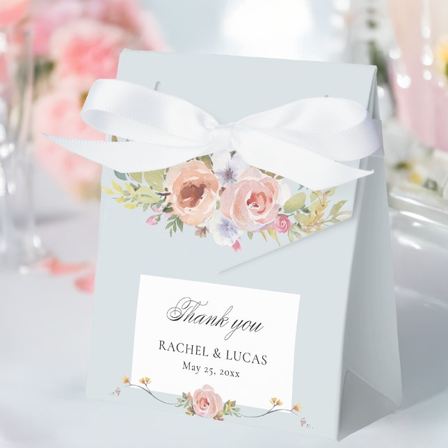 Caja Para Regalos Elegante caligrafía floral del Pastel Boho (Subido por el creador)