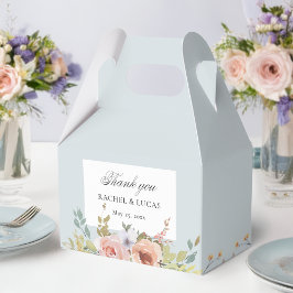 Caja Para Regalos Elegante caligrafía floral del Pastel Boho