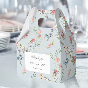 Caja Para Regalos Elegante caligrafía floral del Pastel Boho