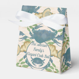 Caja Para Regalos Elegante Cangrejo Festín-Acuarela Cangrejos Azules