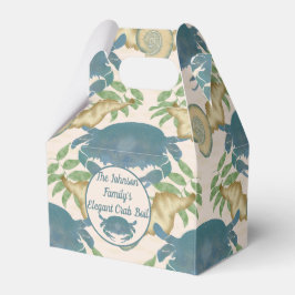 Caja Para Regalos Elegante Cangrejo Festín-Acuarela Cangrejos Azules