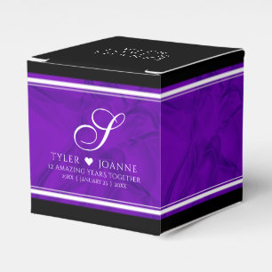 Caja Para Regalos Elegante celebración del 12º Aniversario del Boda 