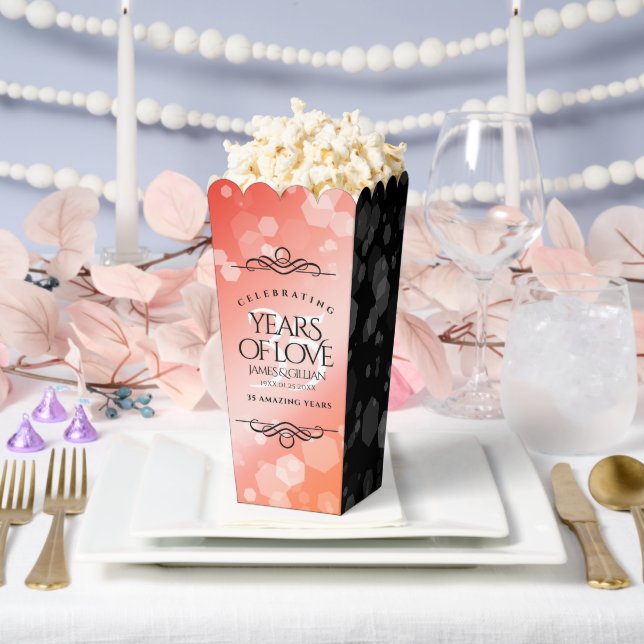 Caja Para Regalos Elegante celebración del 35º aniversario de bodas  (Boda)