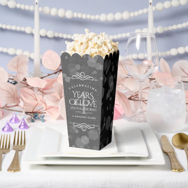 Caja Para Regalos Elegante celebración del cuarto aniversario de Bod (Boda)