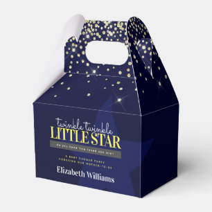 Caja Para Regalos Elegante Chic Destello Pequeña Estrella Baby Showe
