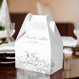 Caja Para Regalos Elegante clásico floral rococó francés