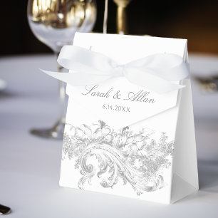 Caja Para Regalos Elegante clásico floral rococó francés