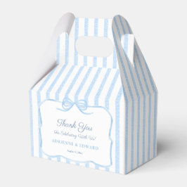 Caja Para Regalos Elegante Coquette Light Blue Bow Wedding Ducha
