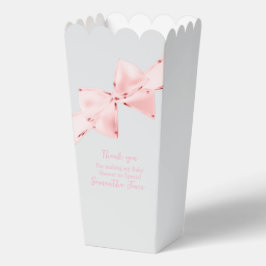 Caja Para Regalos Elegante Coquette Rosa Bow Chica Baby Shower
