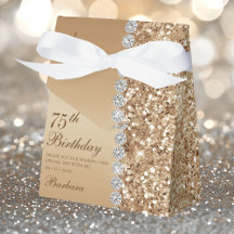 Elegante Cumpleaños 75 de Oro