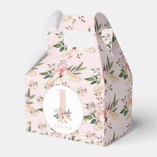 Caja Para Regalos Elegante cumpleaños rosa floral 