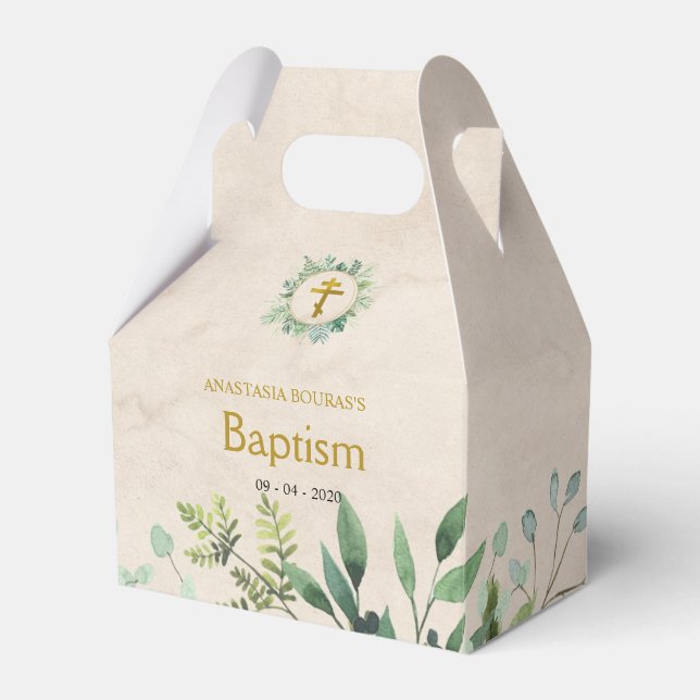 Caja Para Regalos Elegante deja bautismo cristiano ortodoxo (Front Side)