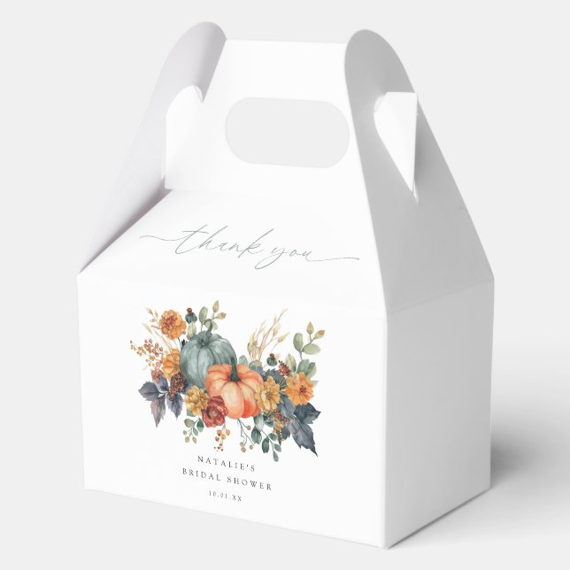 Caja Para Regalos Elegante Despedida de Soltera Otoño (Anverso)