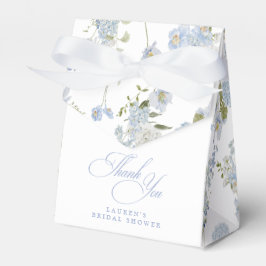 Caja Para Regalos Elegante Ducha Azul Floral Bridal Ducha Gracias