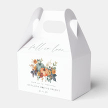 Elegante ducha de novia Otoño de calabaza enamorad