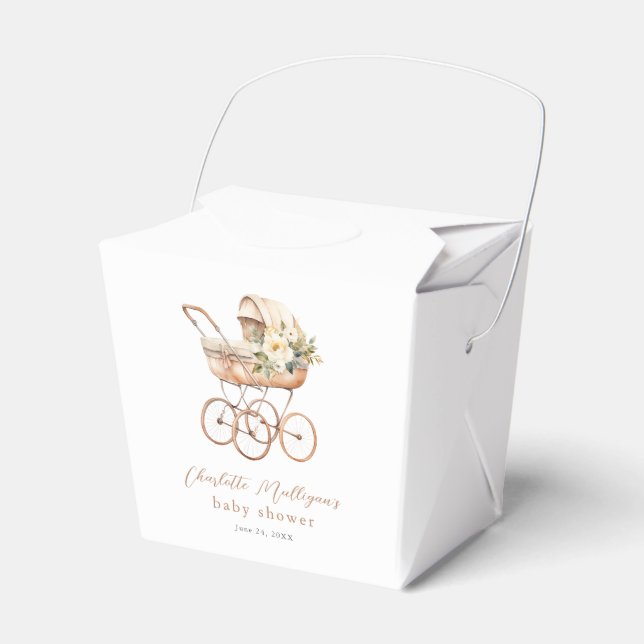 Caja Para Regalos Elegante ducha de portaequipajes para bebés de épo (Front Side)