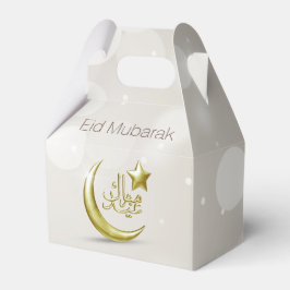 Caja Para Regalos Elegante Eid Mubarak Dorado Estrella Favor Box