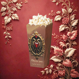 Caja Para Regalos Elegante emblema de lujo del corazón.