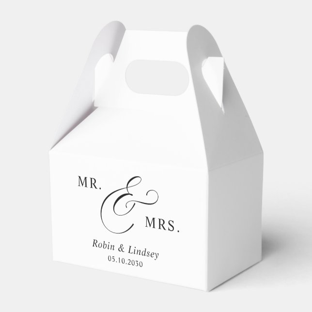 Caja Para Regalos Elegante ensayo de compromiso de Boda de la Unión  (Front Side)