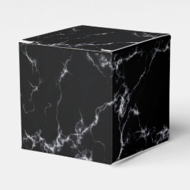 Caja Para Regalos Elegante estilo de mármol4 - Blanco y negro