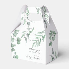 Caja Para Regalos Elegante Eucalyptus Baby Shower Greenery Foliage