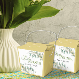 Caja Para Regalos Elegante Eucalyptus Sexo Neutral Baby Shower