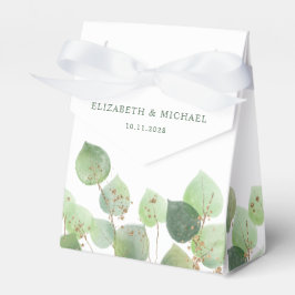 Caja Para Regalos Elegante Eucalyptus Watercolor Gracias Boda