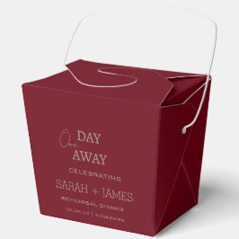 Caja Para Regalos Elegante fiesta de bodas de cena de Borgoña