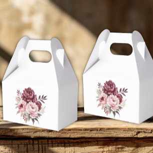 Caja Para Regalos Elegante fiesta de casamiento de color de peonía f